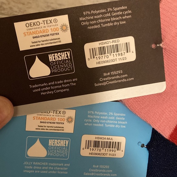 Hershey Jolly Rancher & Twizzlers Candy Junk Food Snacks Ankle Socks Bundle - Picture 6 of 6